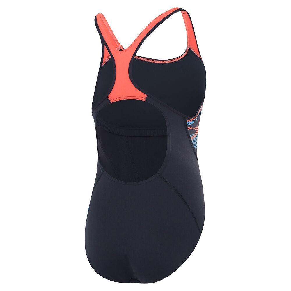 Speedo Womens Placement Laneback Navy