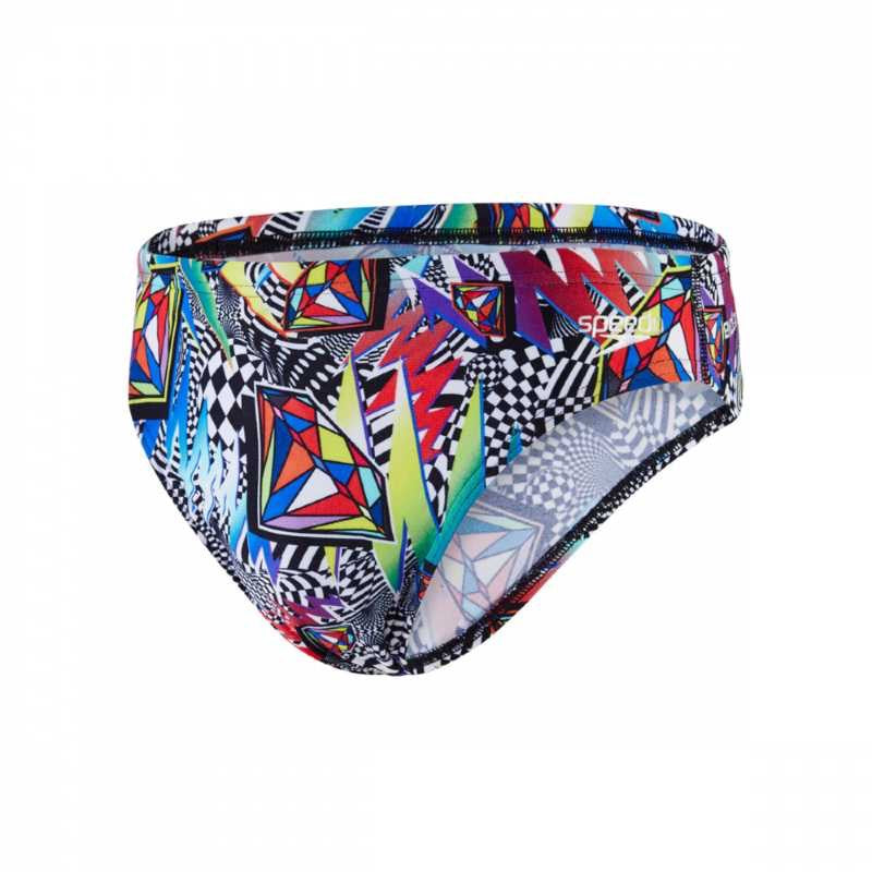 Speedo Allover Club Digital Brief 14cm Junior